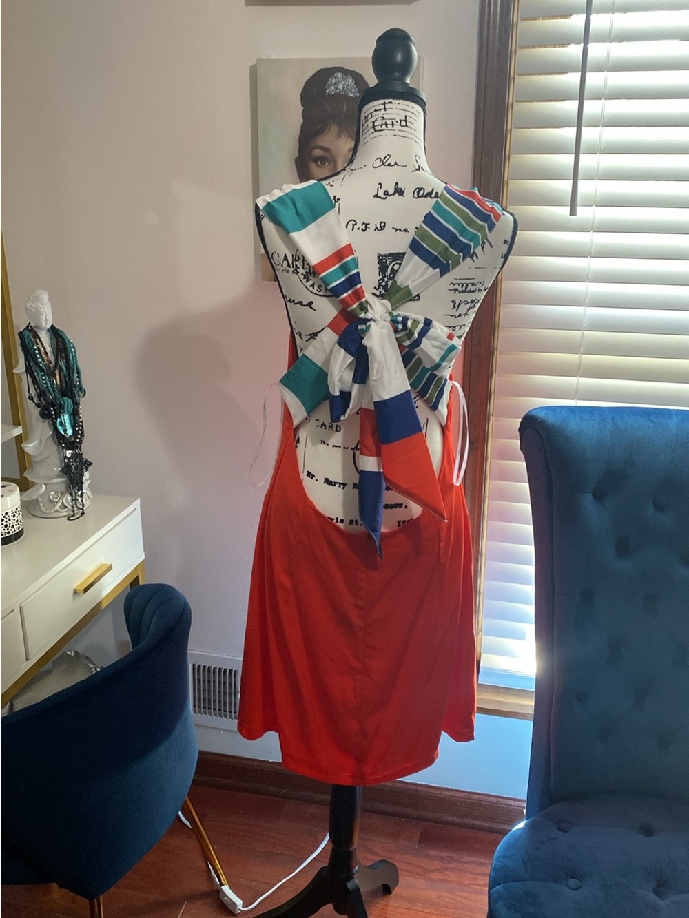 Lulu's Bright Coral Sleeveless Mini Shift Dress - Picture 5 of 7